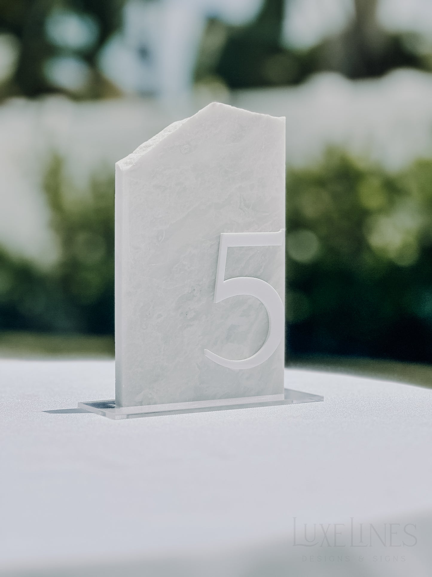 3D Marble Stone Table Numbers