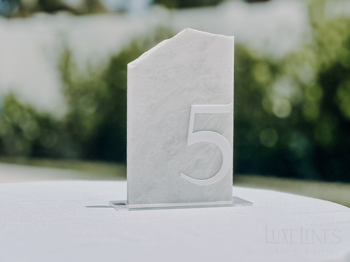 3D Marble Stone Table Numbers