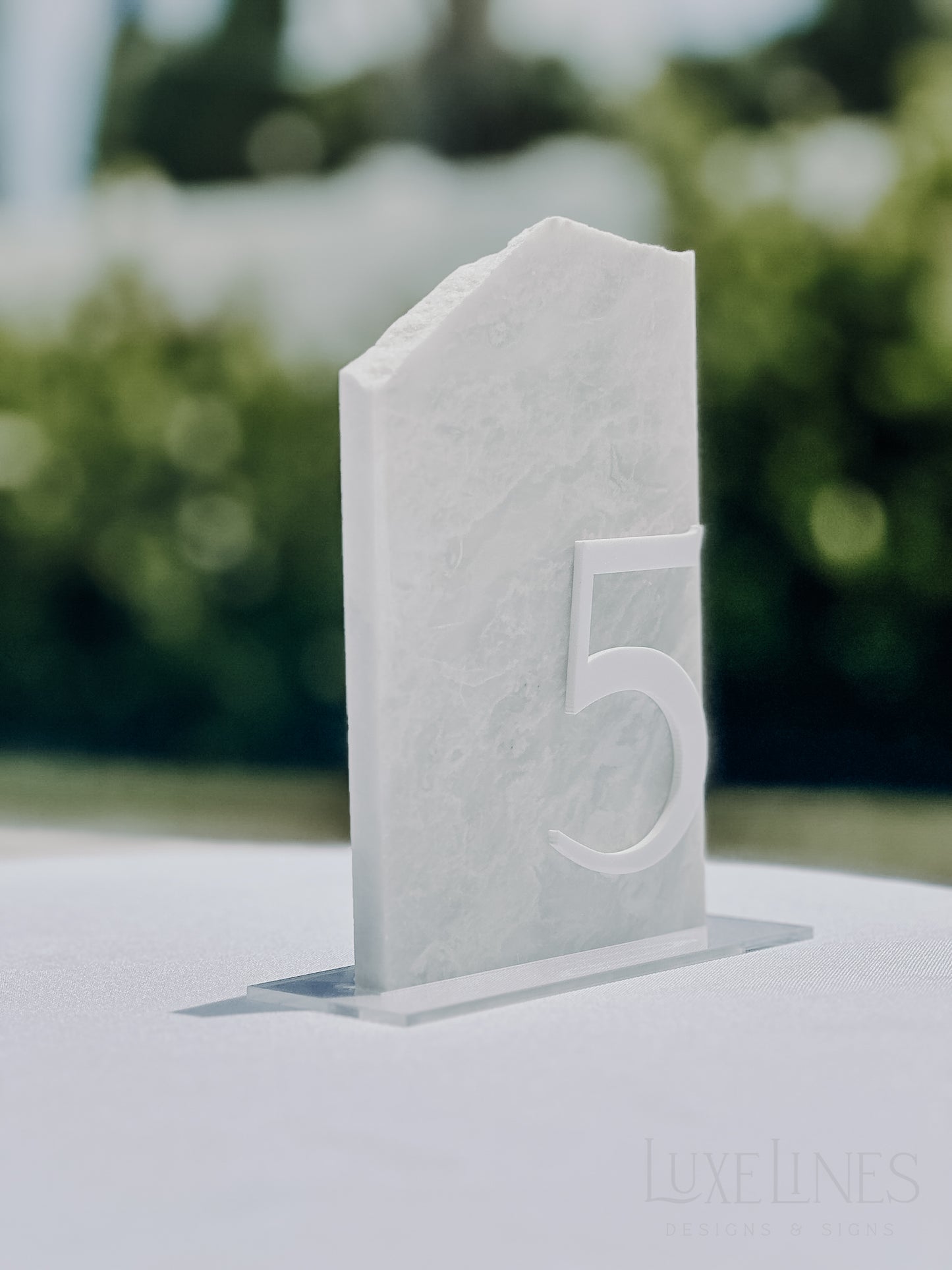 3D Marble Stone Table Numbers