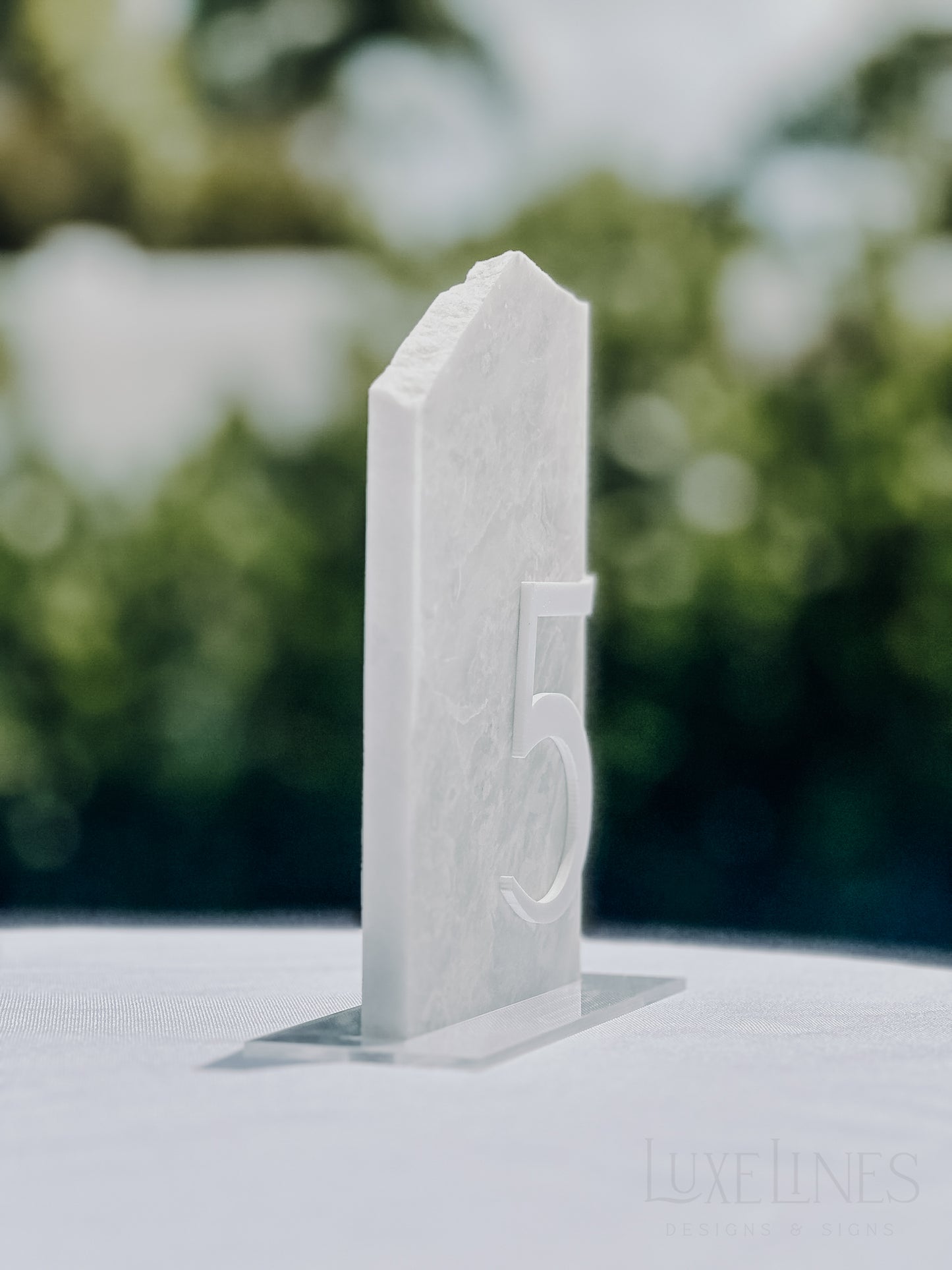 3D Marble Stone Table Numbers
