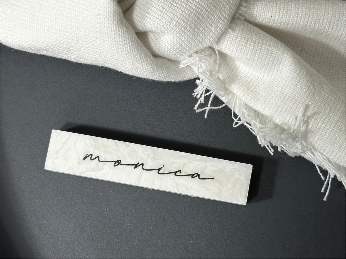 Marble Stone Acrylic Place Card Settings