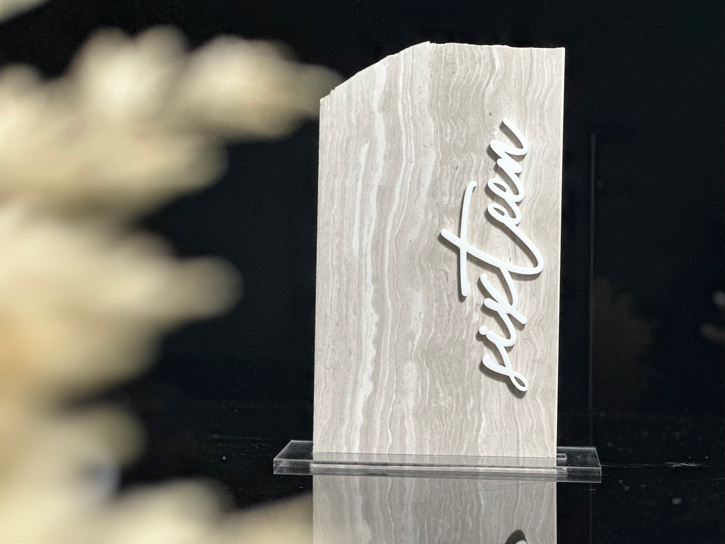 Marble Stone Table Numbers