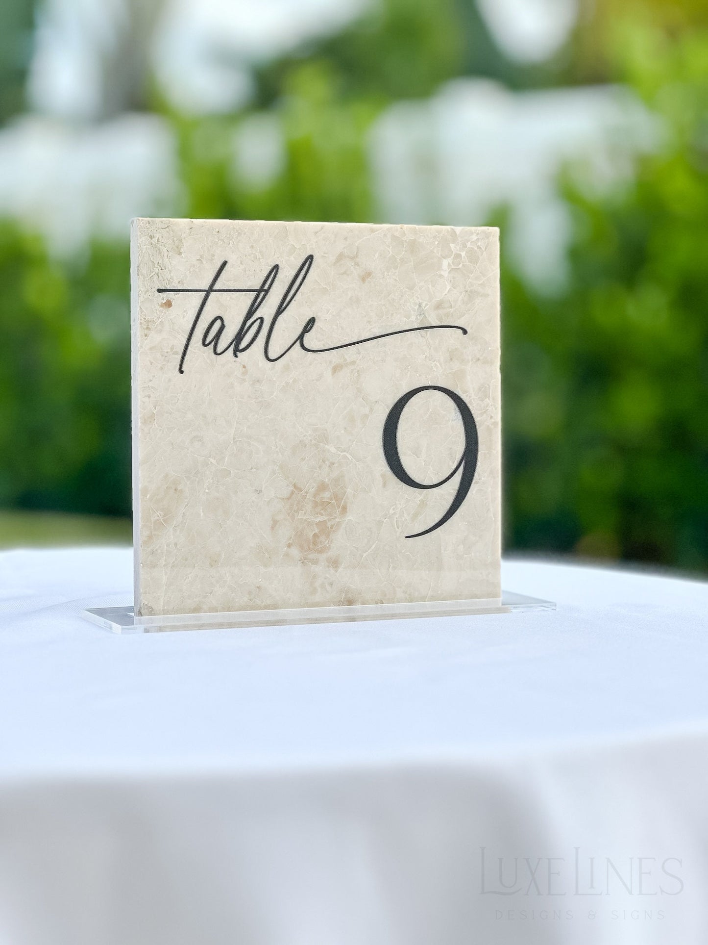 Marble Stone Table Numbers