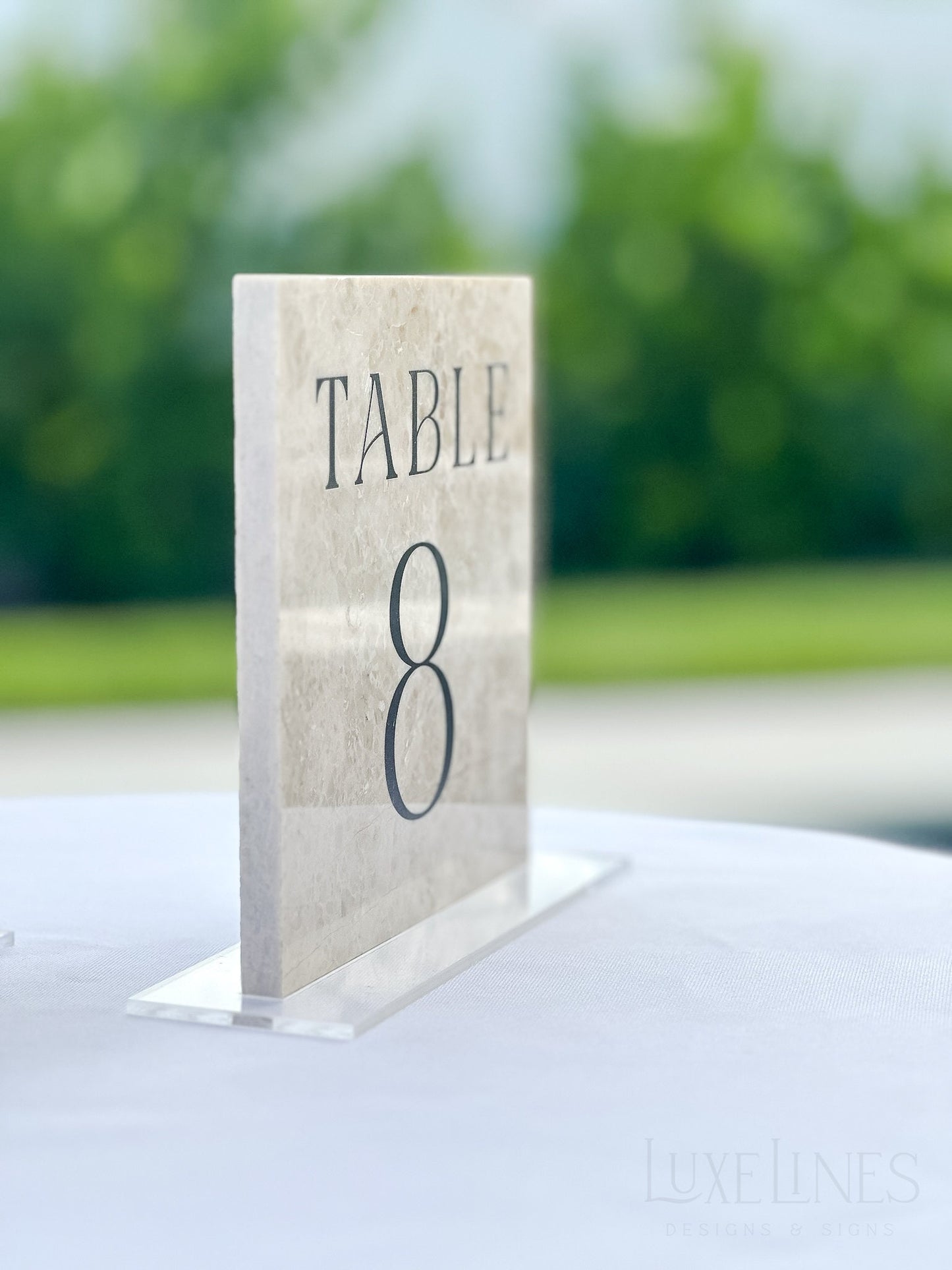 Marble Stone Table Numbers | Wedding Unique Signage | Custom Layered Decor | Table Numbers | Tablescape Decor | Natural Marble Travertine