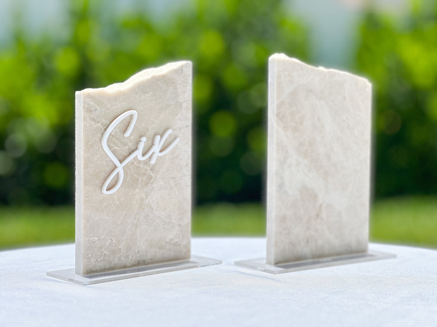 Marble Stone Table Numbers