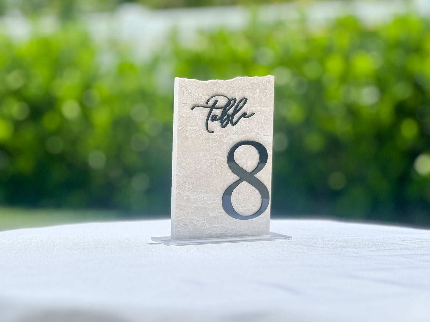 3D Marble Stone Table Numbers
