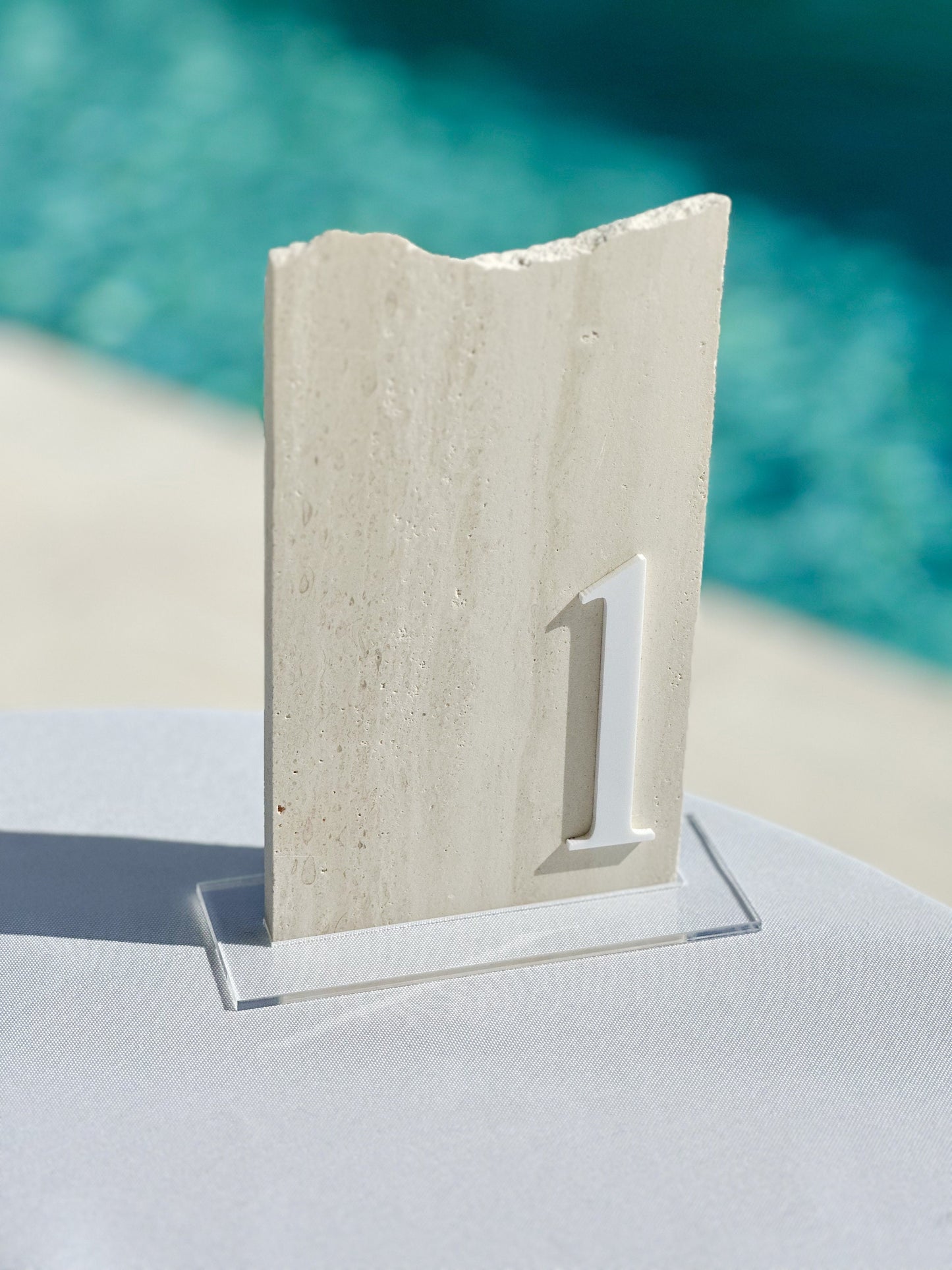 Limestone Stone Table Numbers