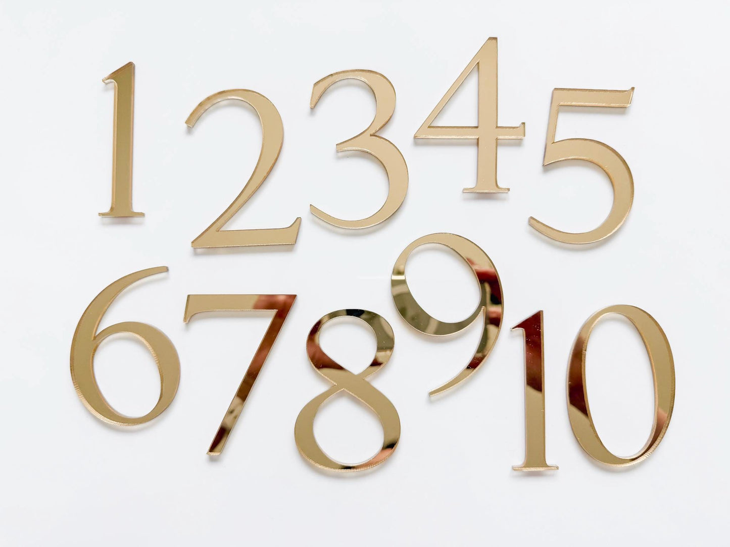 3D Wedding Table Numbers
