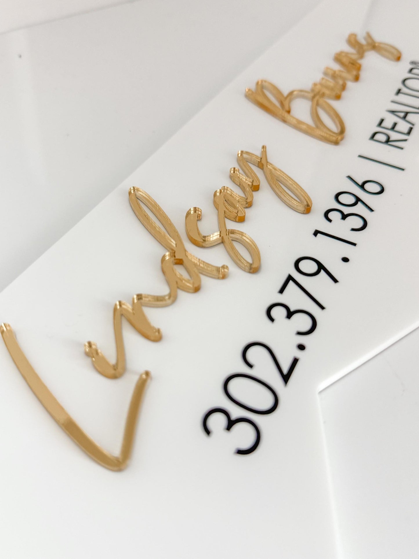 Personalized Realtor Key | Say yes to the address | Closing Realty | House Sold Acrylic and Wood Sign | Closing Prop | Realtor Gift Sold