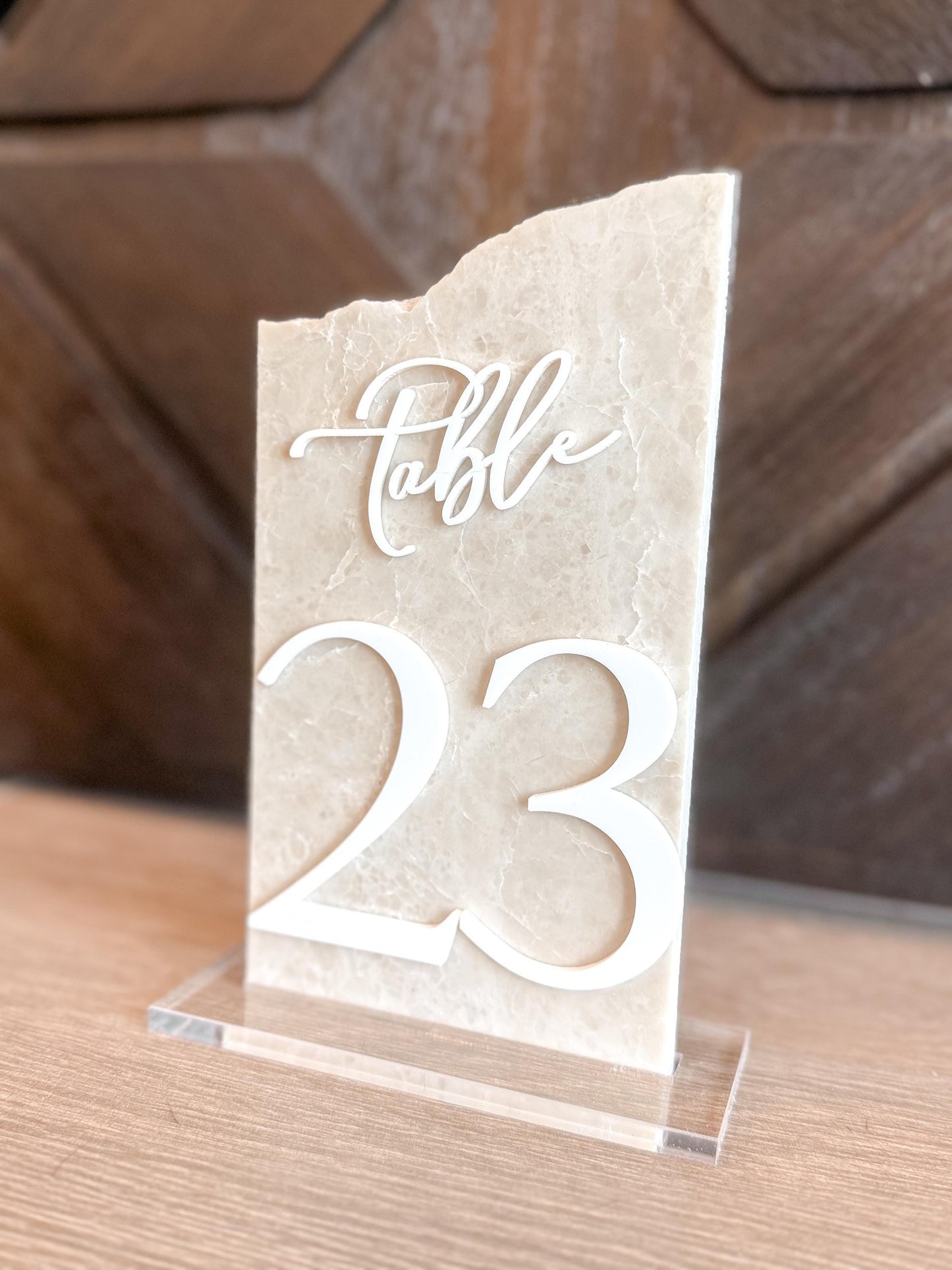 Marble Stone Table Numbers