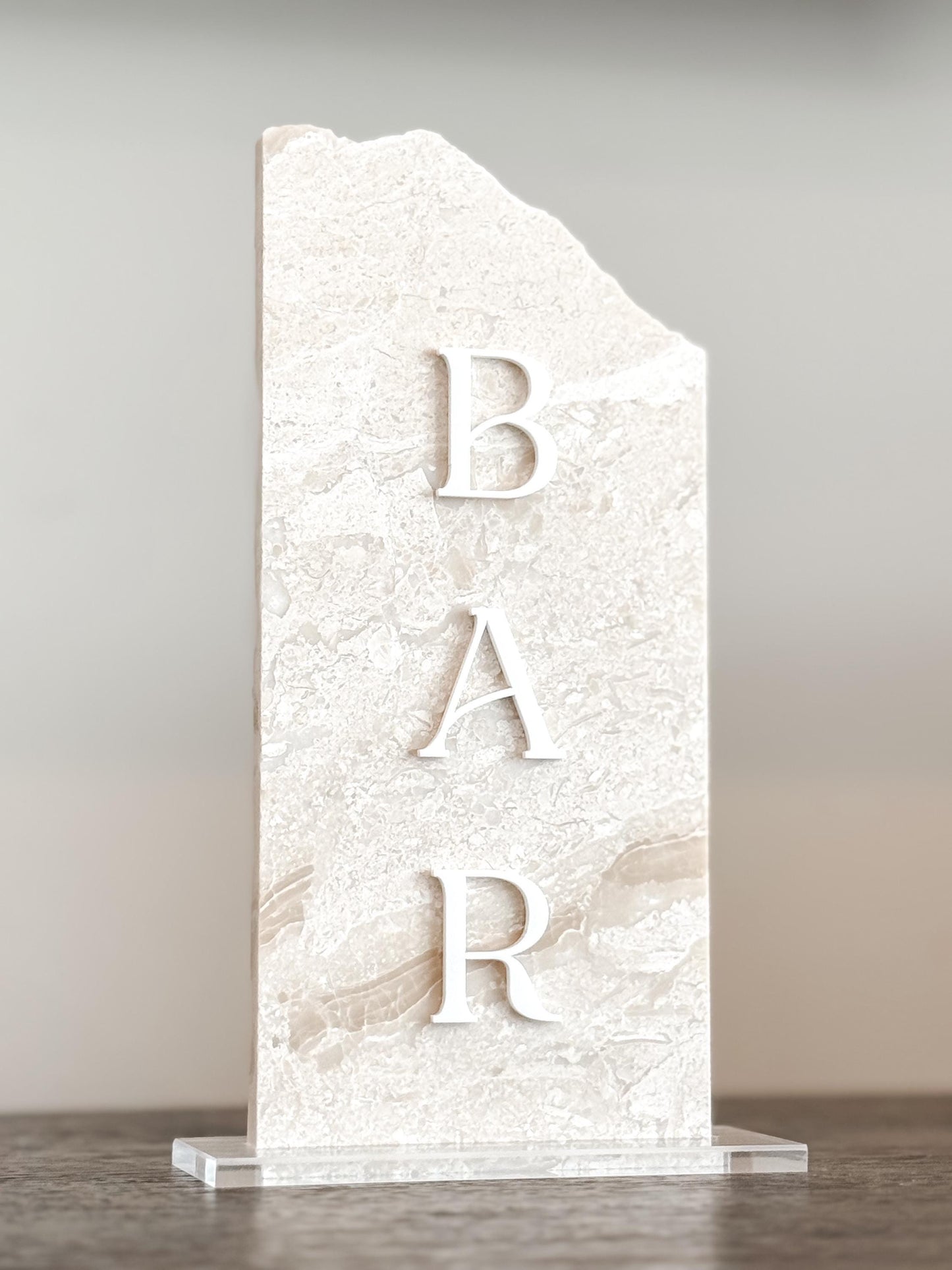 Marble Stone Bar Sign | Wedding Unique Signage | Menu sign, Drink Sign, Bar Sign | Signature Drinks