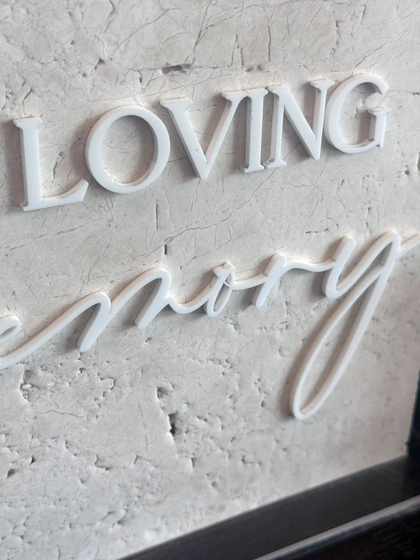 Marble 3D In Loving Memory Table Sign | Modern Wedding Decor | Favor Sign | Party Tabletop Signs | Gold Mirror | Memorial Sign