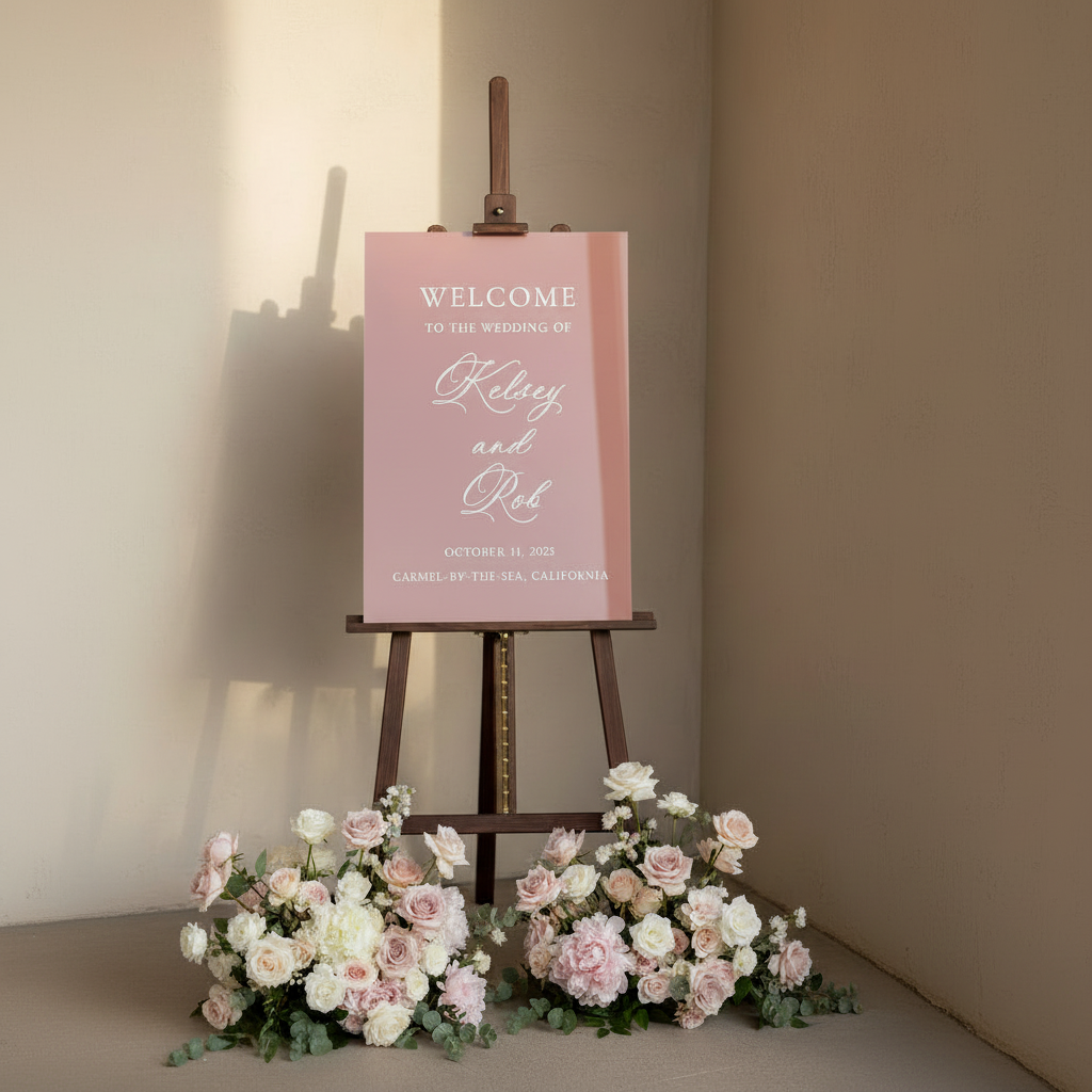 Wedding Acrylic Welcome Sign