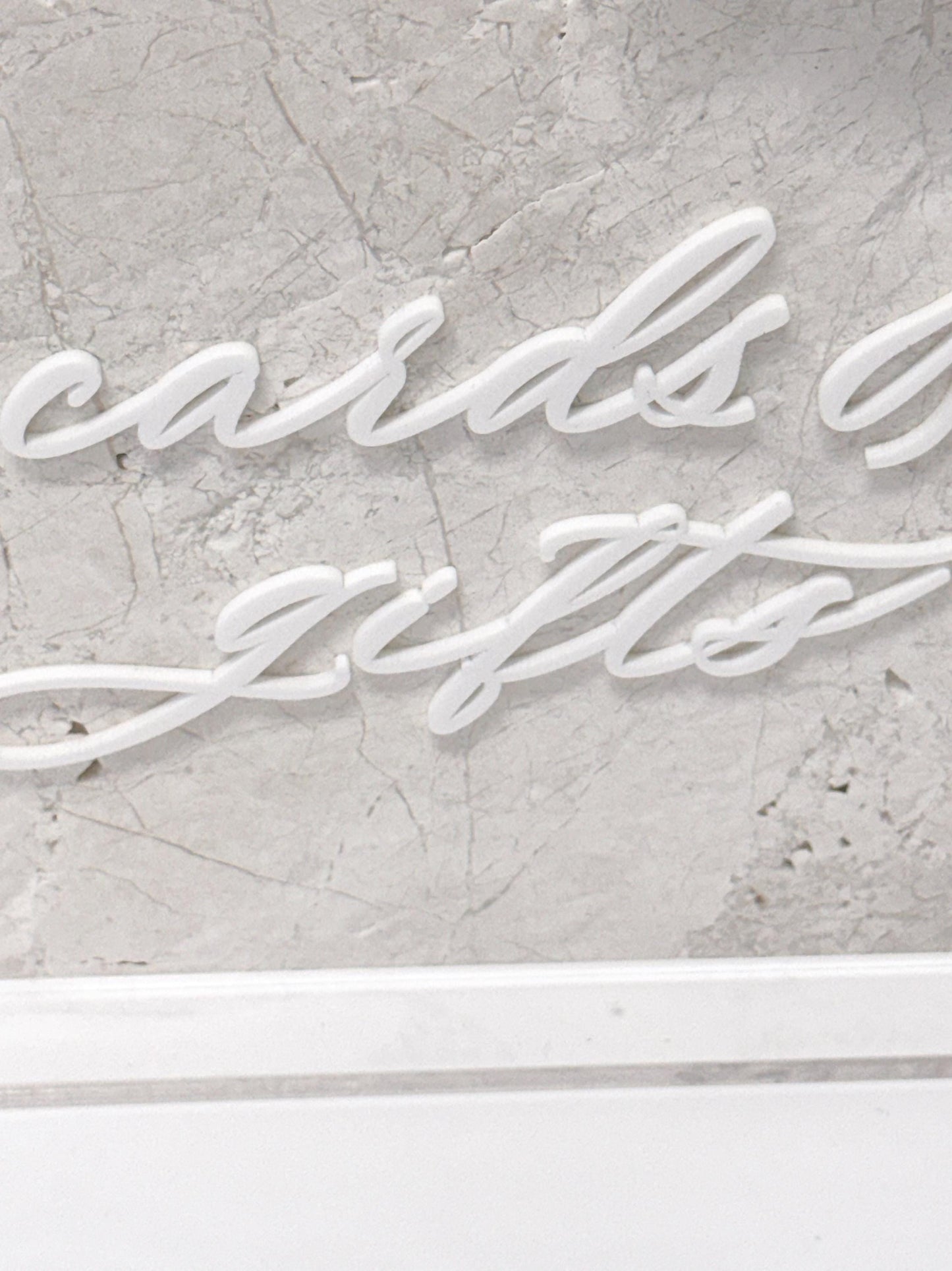 White Marble 3D Cards & Gifts | Guestbook | Bar Table Sign | Modern Wedding Decor | Bundle | Party Tabletop Signs | Gold Mirror | Drink Sign