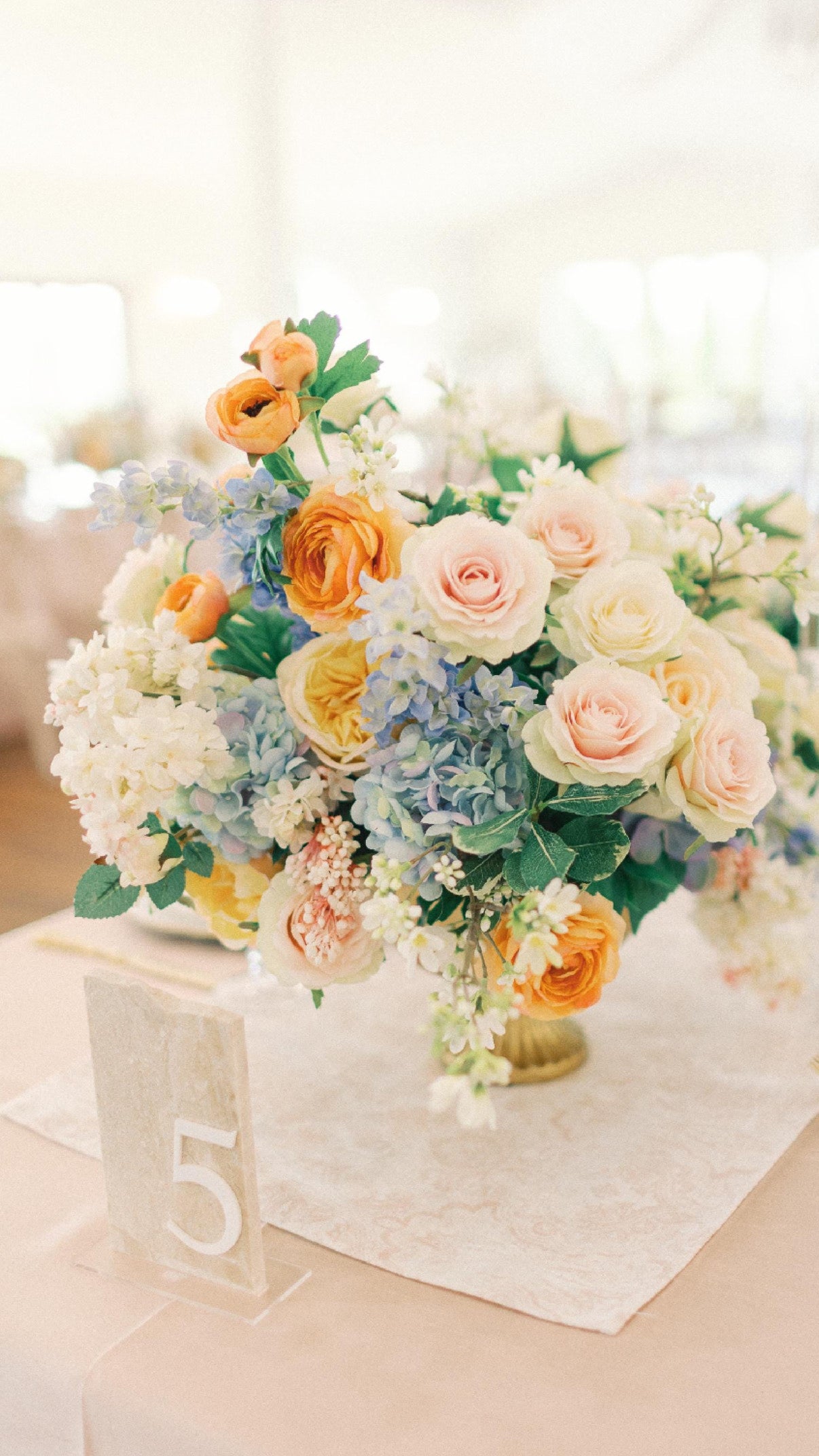 3D Marble Stone Table Numbers