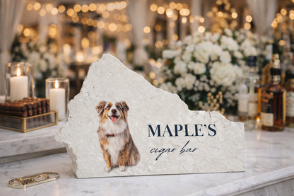 Custom Dog Cigar Bar Sign