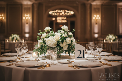 Marble Stone Table Numbers