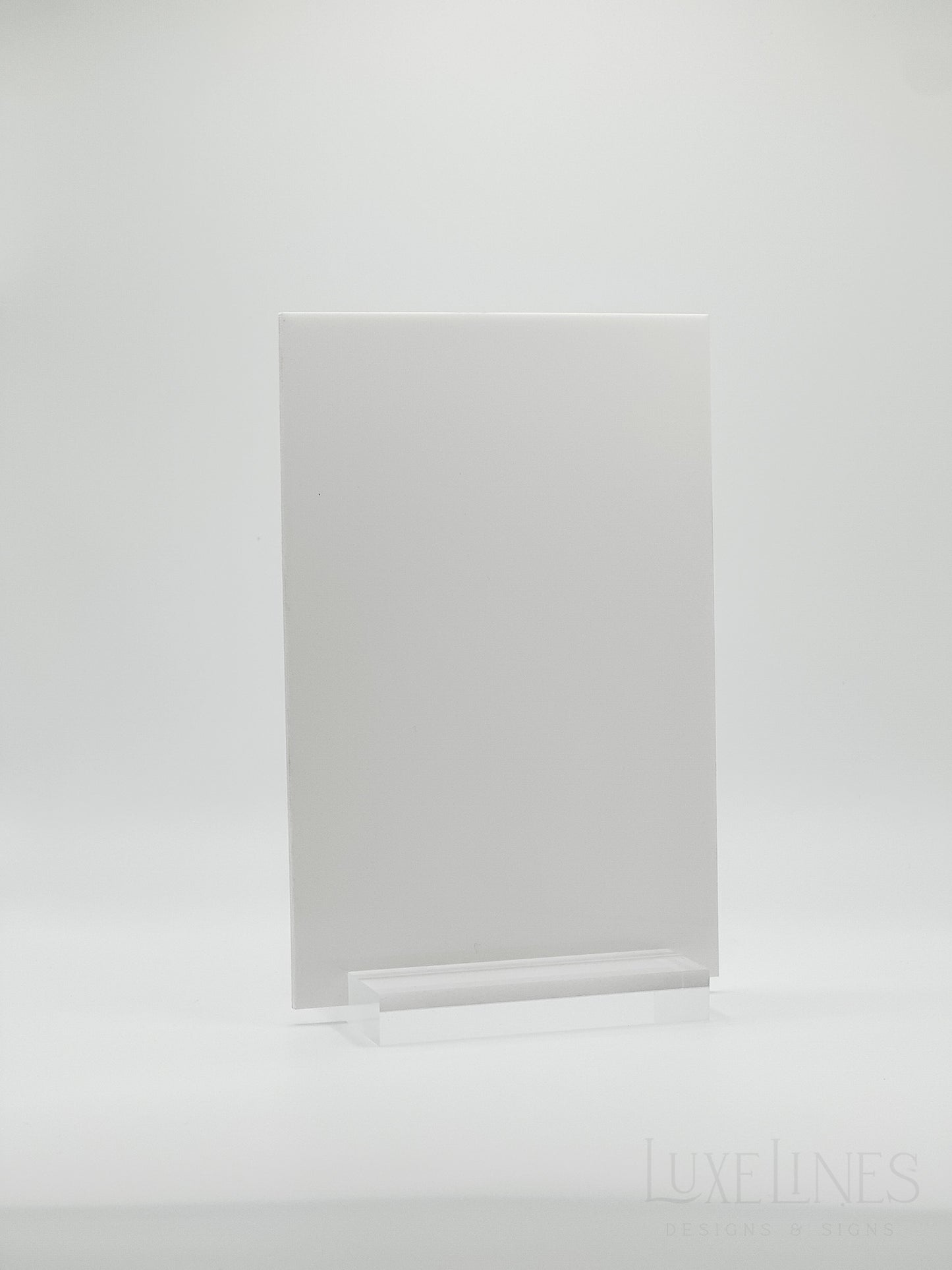 White Blank Acrylic Table Numbers