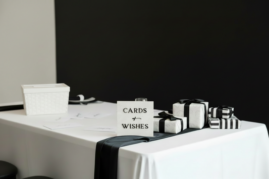 Marble 3D Cards and Wishes Table Sign