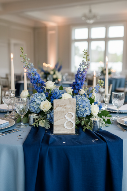 3D Marble Stone Table Numbers