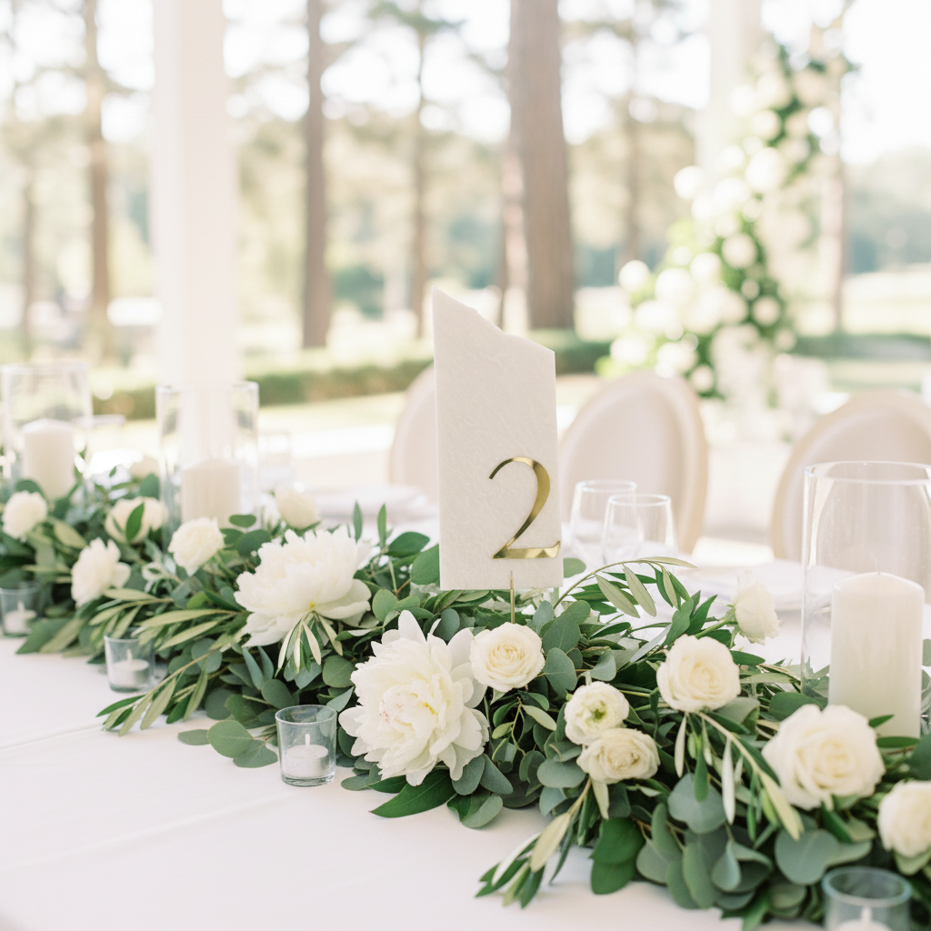 Botanical wedding decor