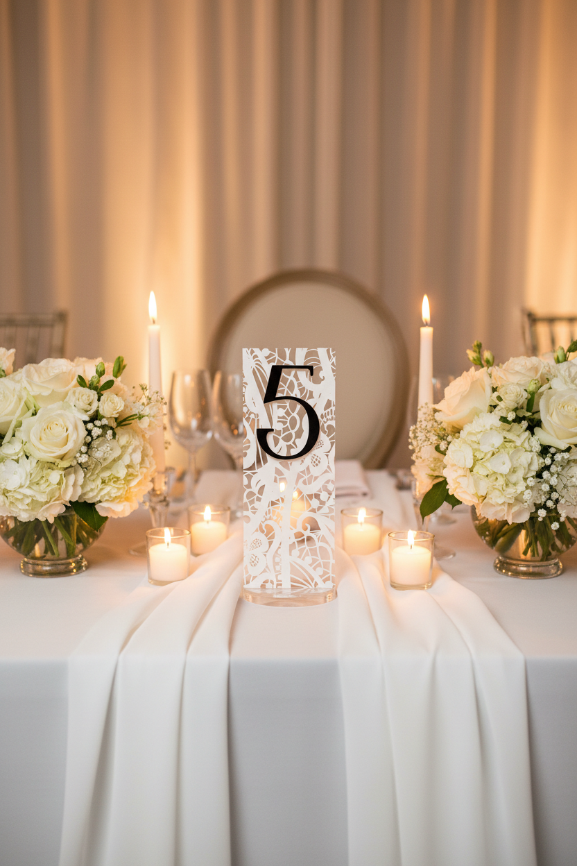 Clean centered composition