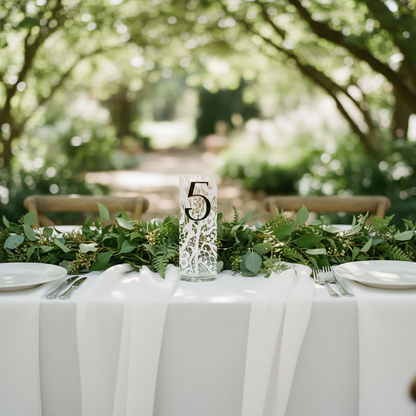 Garden with dappled sunlight