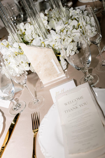 3D Marble Stone Table Numbers