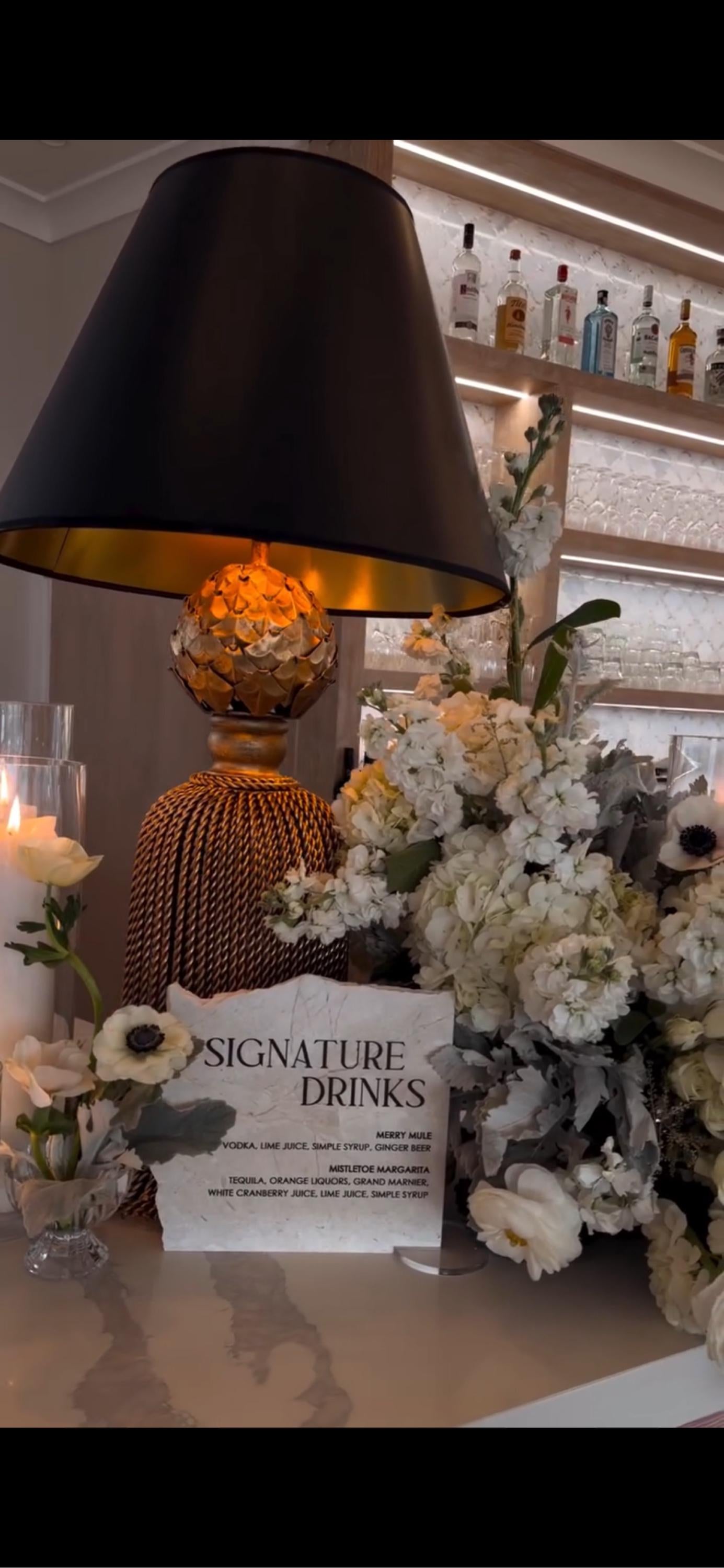 Marble Stone Bar Sign