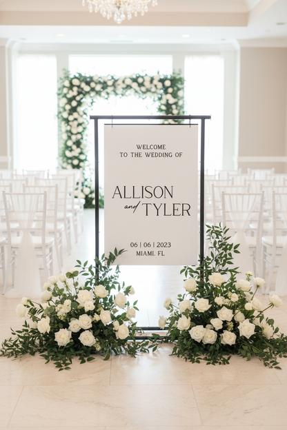 3D Wedding Welcome Sign