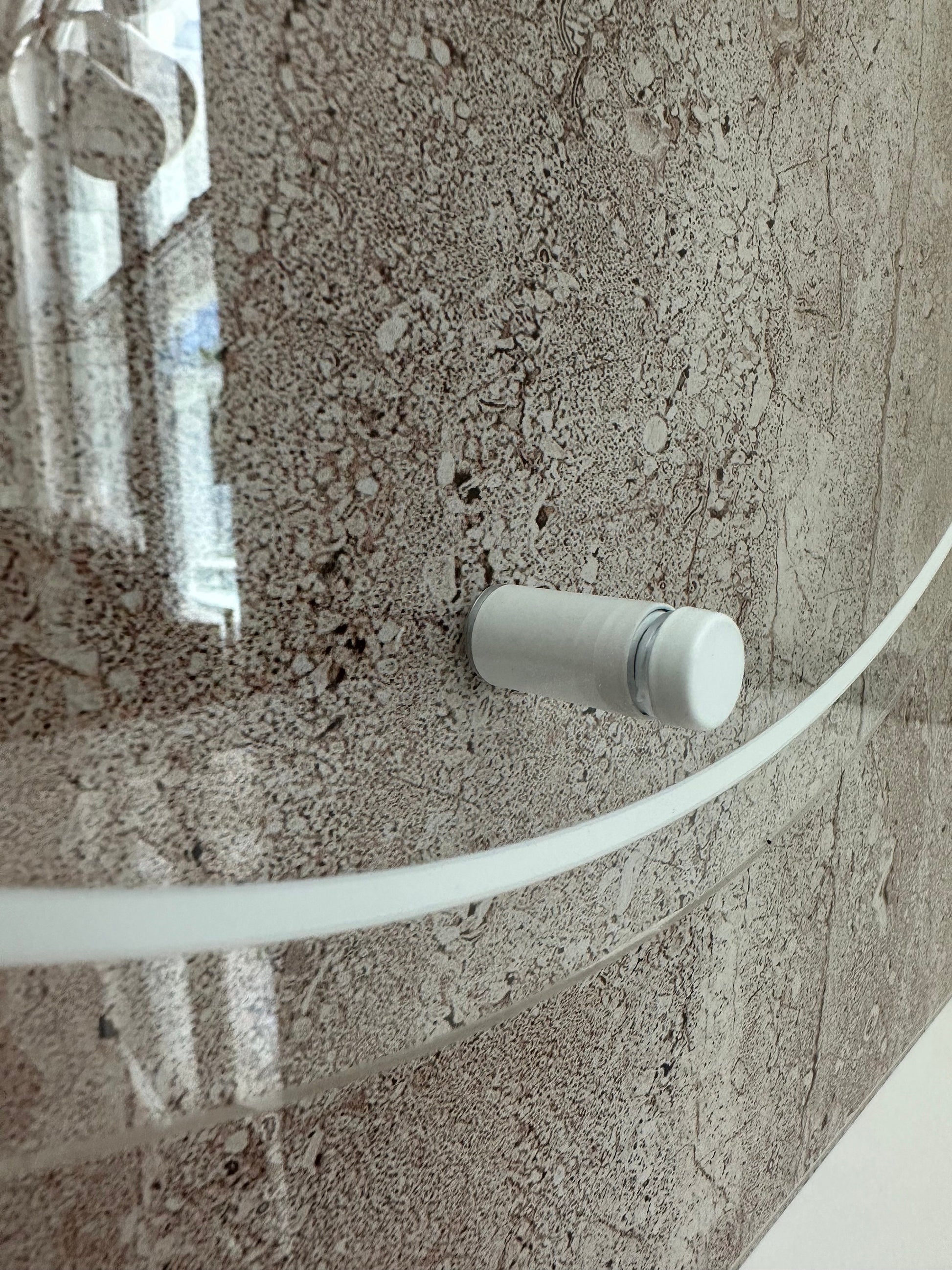 Faux Stone Wedding Welcome Sign with Standoffs |Minimalist Modern Signage | Travertine Wedding Signage Welcome Sign | Acrylic Wedding Sign