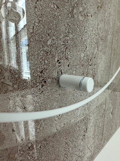 Faux Stone Wedding Welcome Sign with Standoffs |Minimalist Modern Signage | Travertine Wedding Signage Welcome Sign | Acrylic Wedding Sign