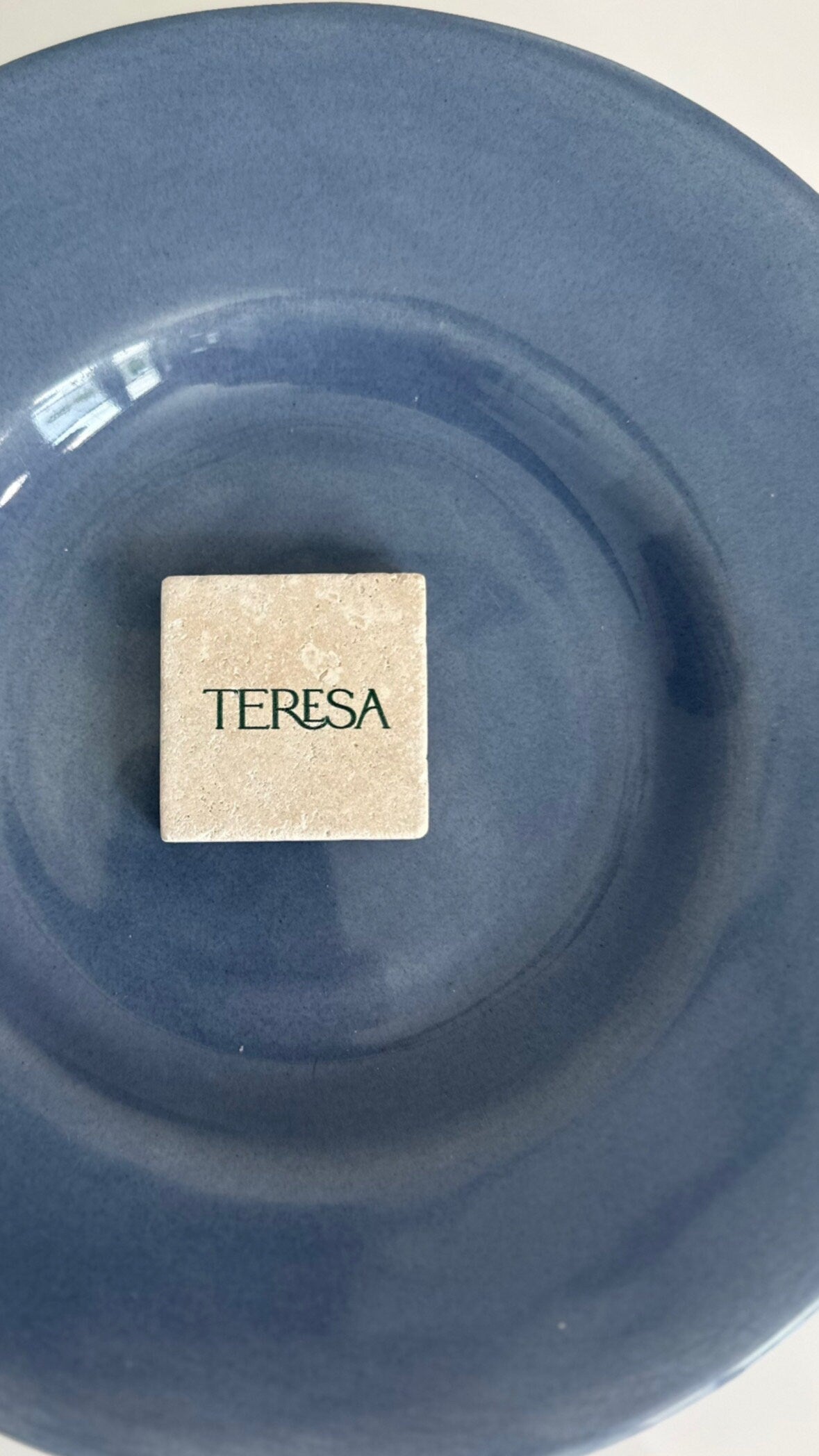 Travertine Stone Acrylic Place Cards