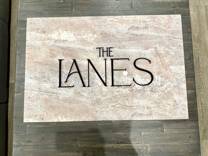 Faux Stone Wedding Welcome Sign | Minimalist Modern Signage | Travertine Wedding Signage Welcome Sign | Acrylic Wedding Sign
