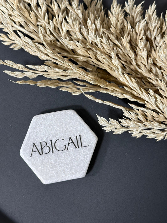 Marble Stone Acrylic Place Card Settings