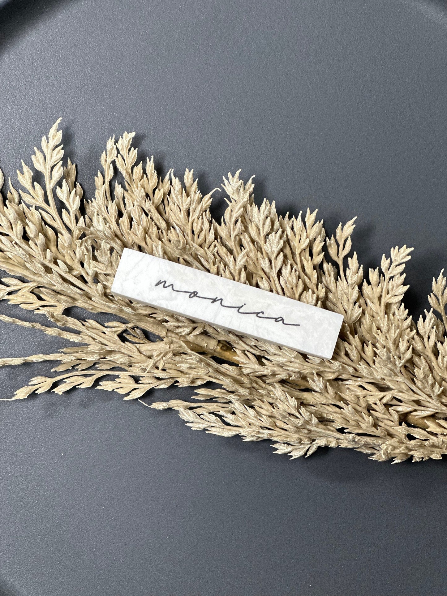 Marble Stone Acrylic Place Card Settings