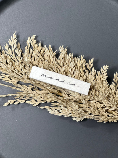 Marble Stone Acrylic Place Card Settings