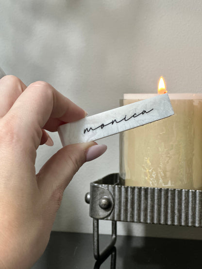 Marble Stone Acrylic Place Card Settings