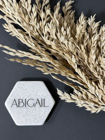 Marble Stone Acrylic Place Card Settings