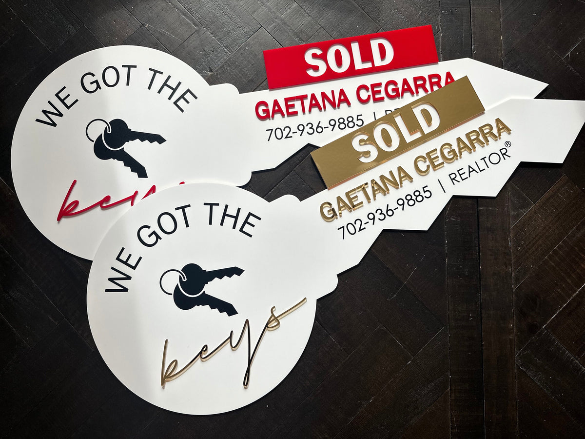 Personalized Realtor Key SOLD