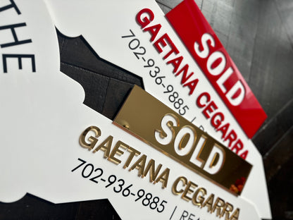 Personalized Realtor Key SOLD