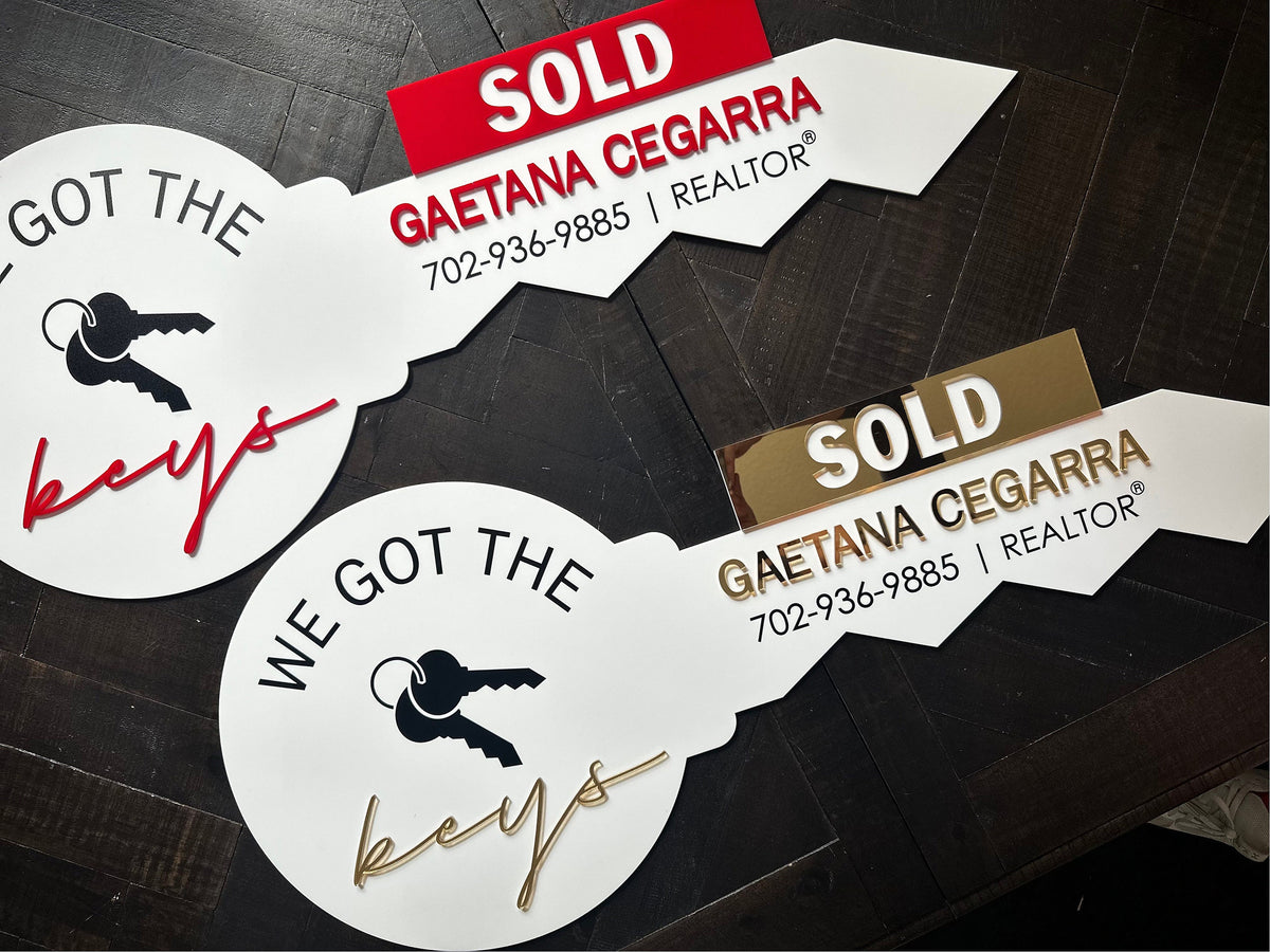 Personalized Realtor Key SOLD