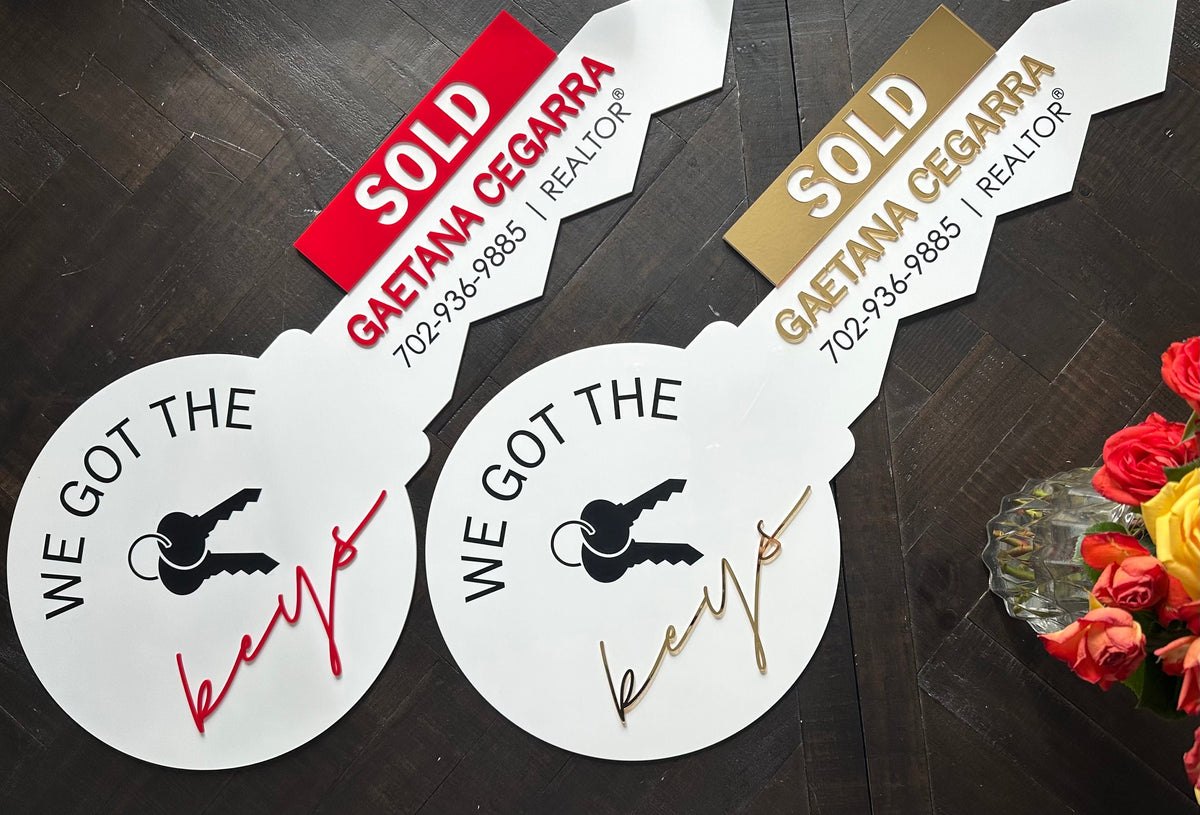 Personalized Realtor Key SOLD