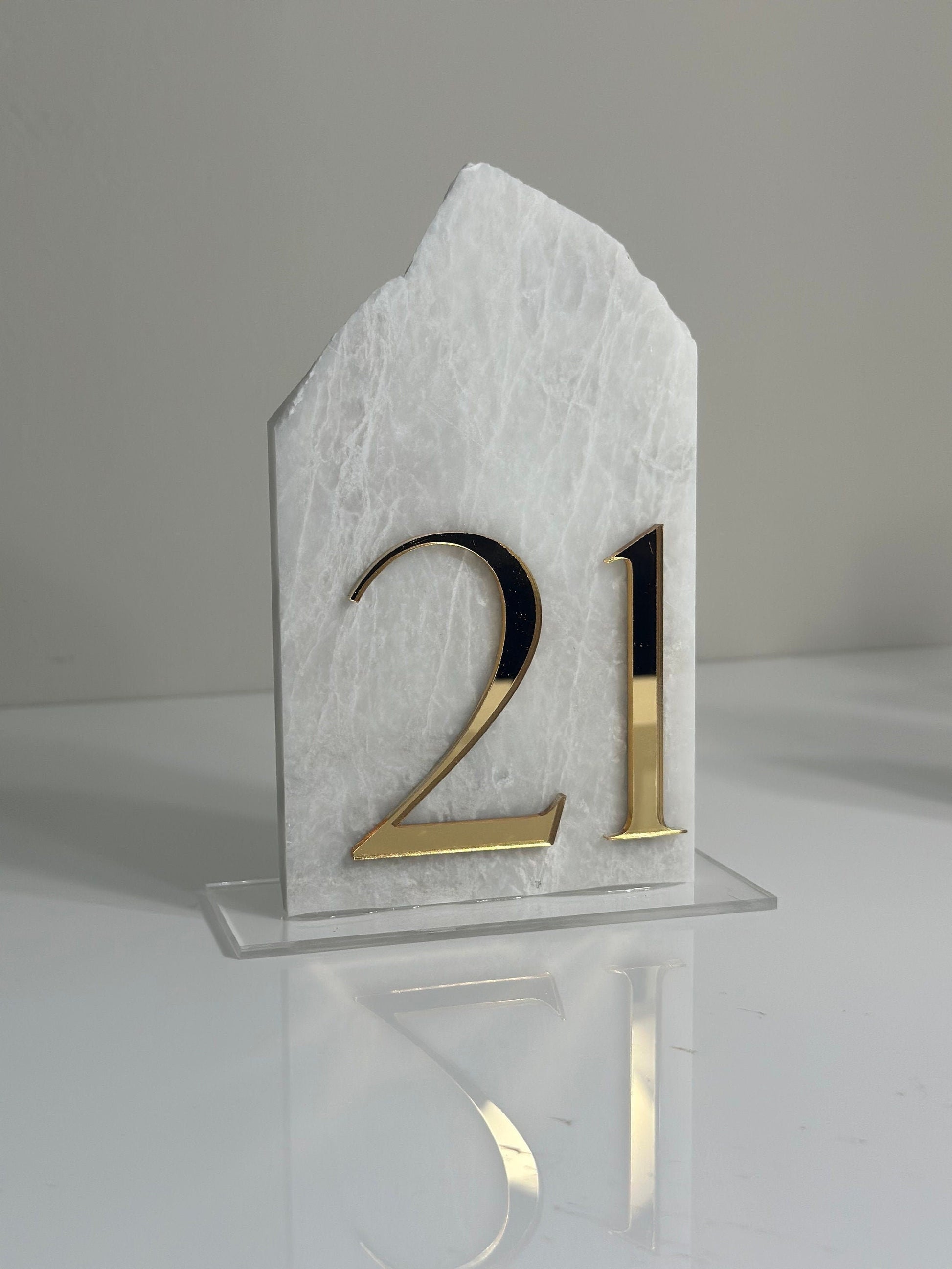 3D Marble Stone Table Numbers | Wedding Unique Signage | Custom Layered Decor | Table Numbers | Tablescape Decor | Natural Marble