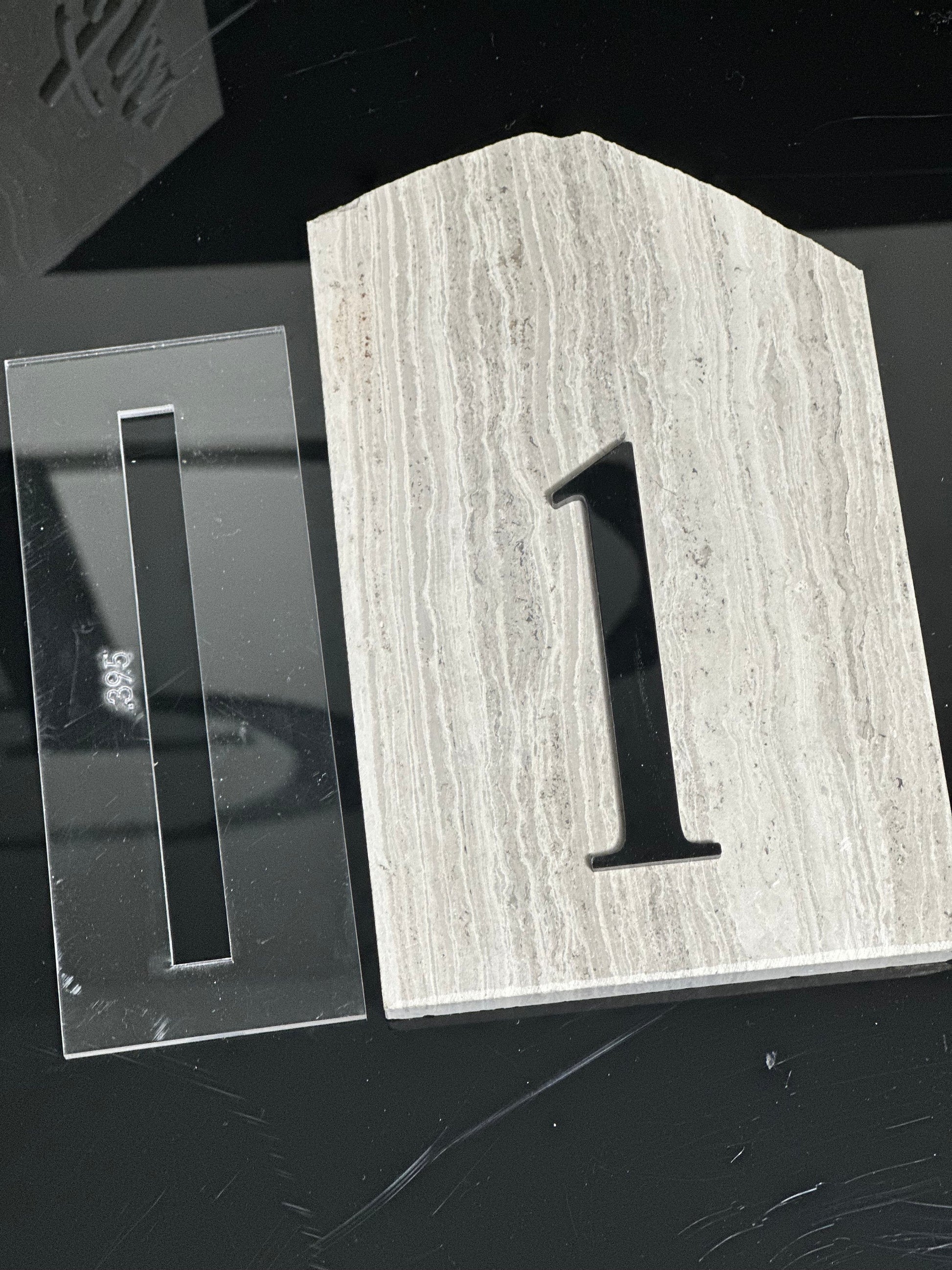 3D Marble Stone Table Numbers | Wedding Unique Signage | Custom Layered Decor | Table Numbers | Tablescape Decor | Natural Marble