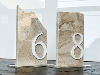 3D Marble Stone Table Numbers
