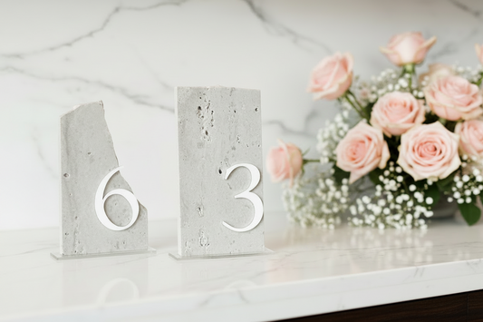 Limestone Stone Table Numbers
