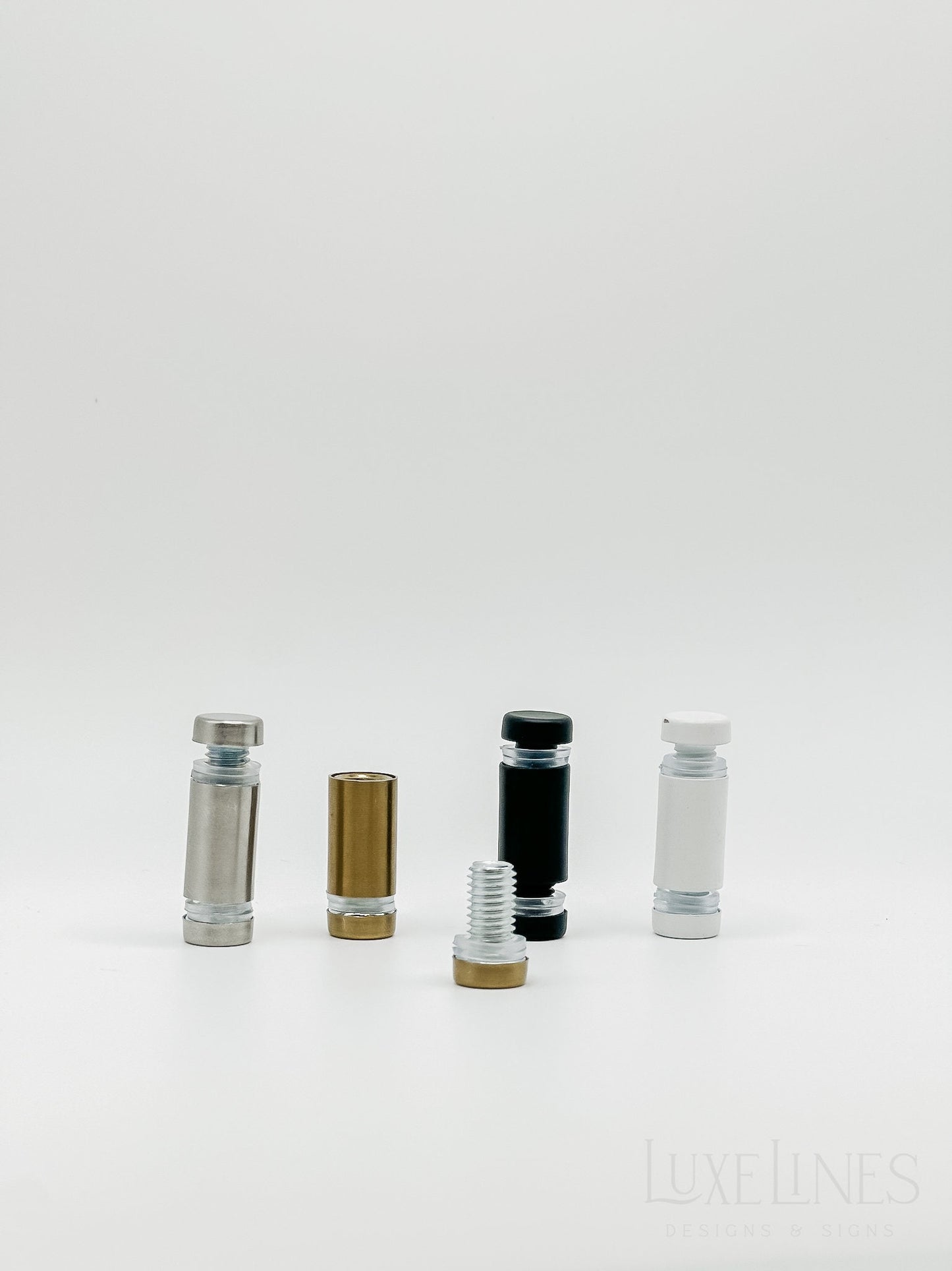 Double Sided Standoffs Gold | Acrylic Frame Signage