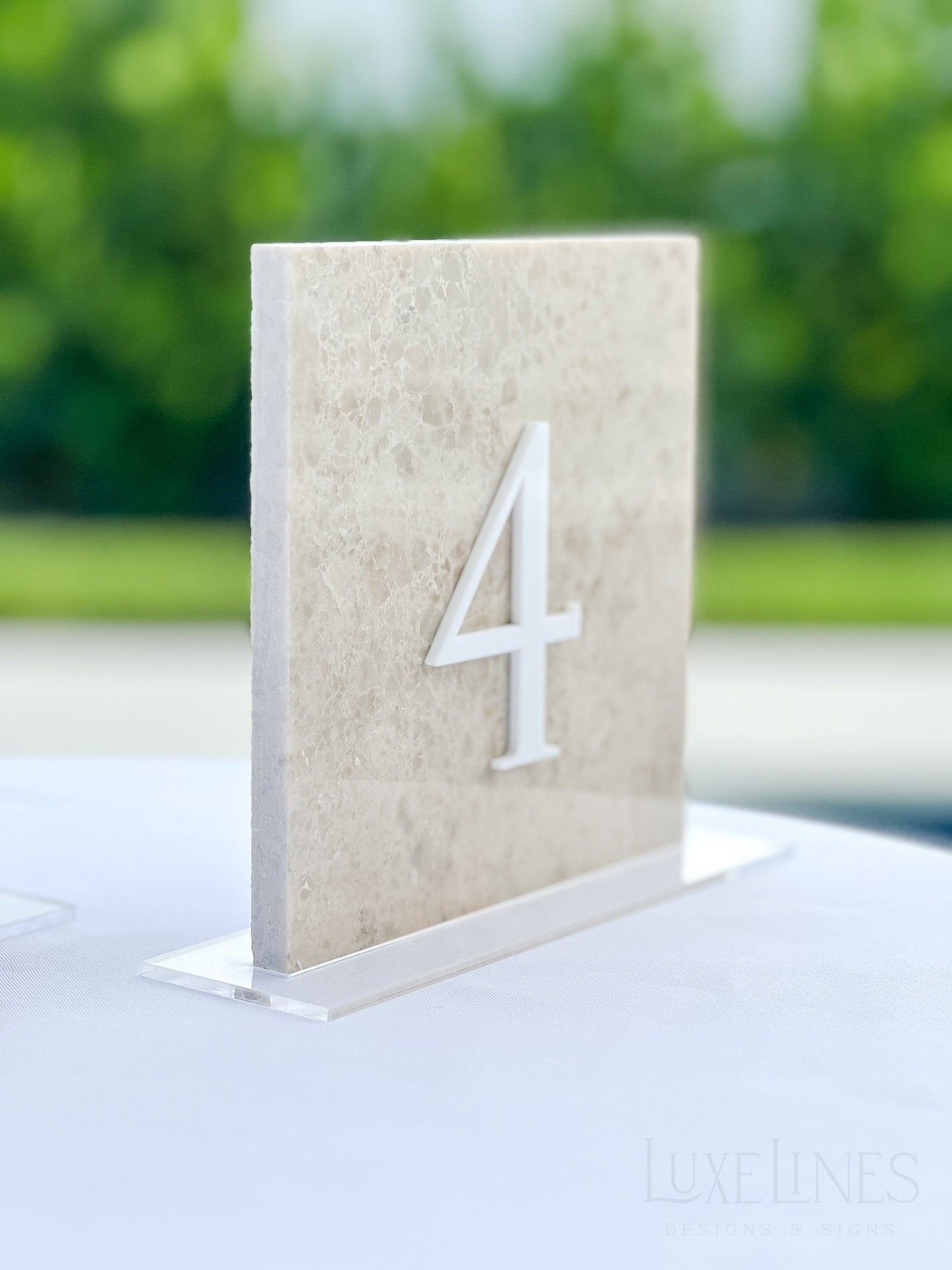Marble Stone Table Numbers