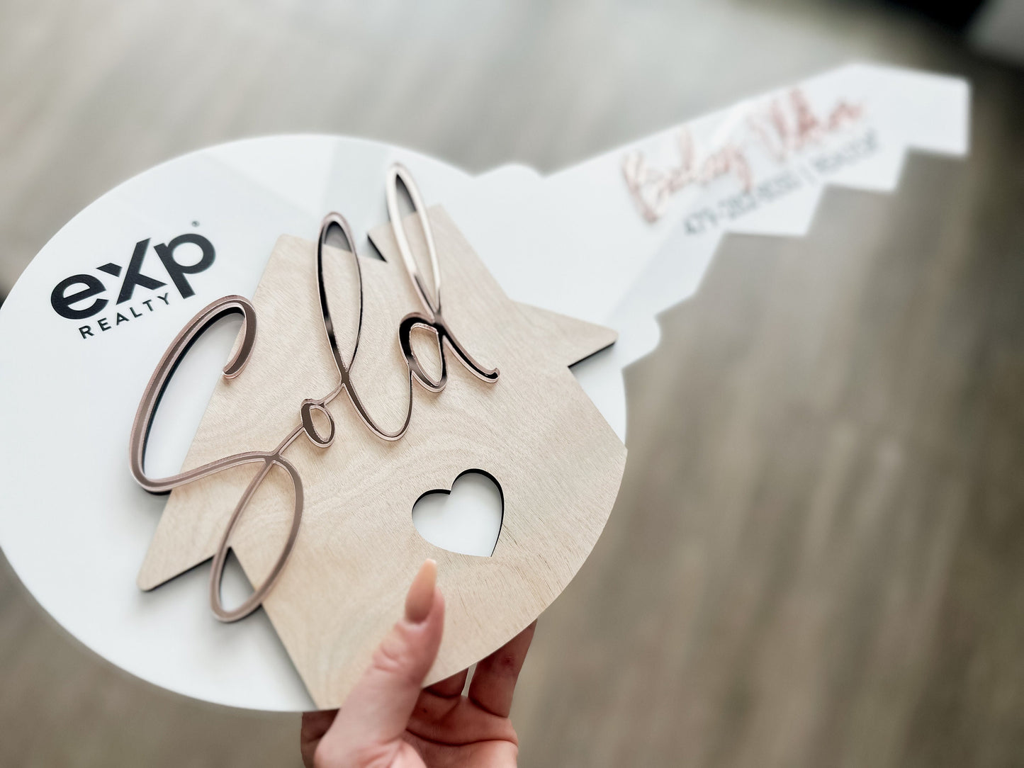 Personalized Realtor Key with Logo